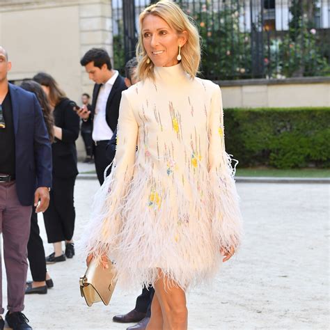 who sat beside celine dion in paris fashion show|Céline Dion proves her fashion credentials once again .